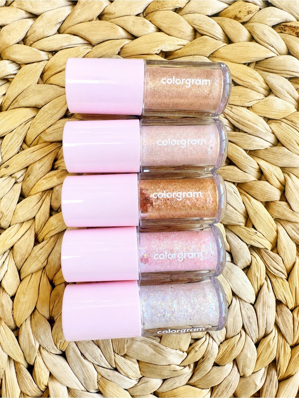 NIB Colorgram Milk Bling Shadow - Rose Gold & Iridescent Set (K-Beauty)